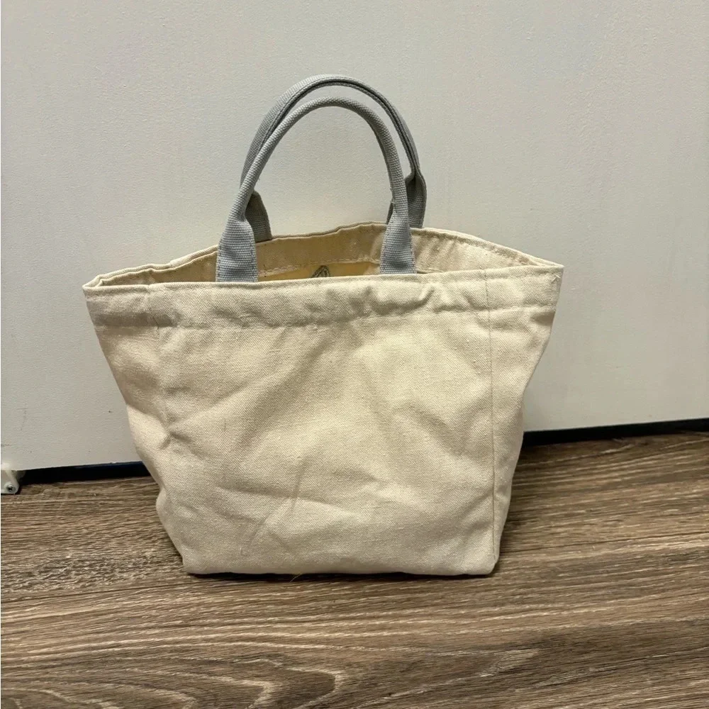 Easter Grey Bunny Small Canvas Tote Bag